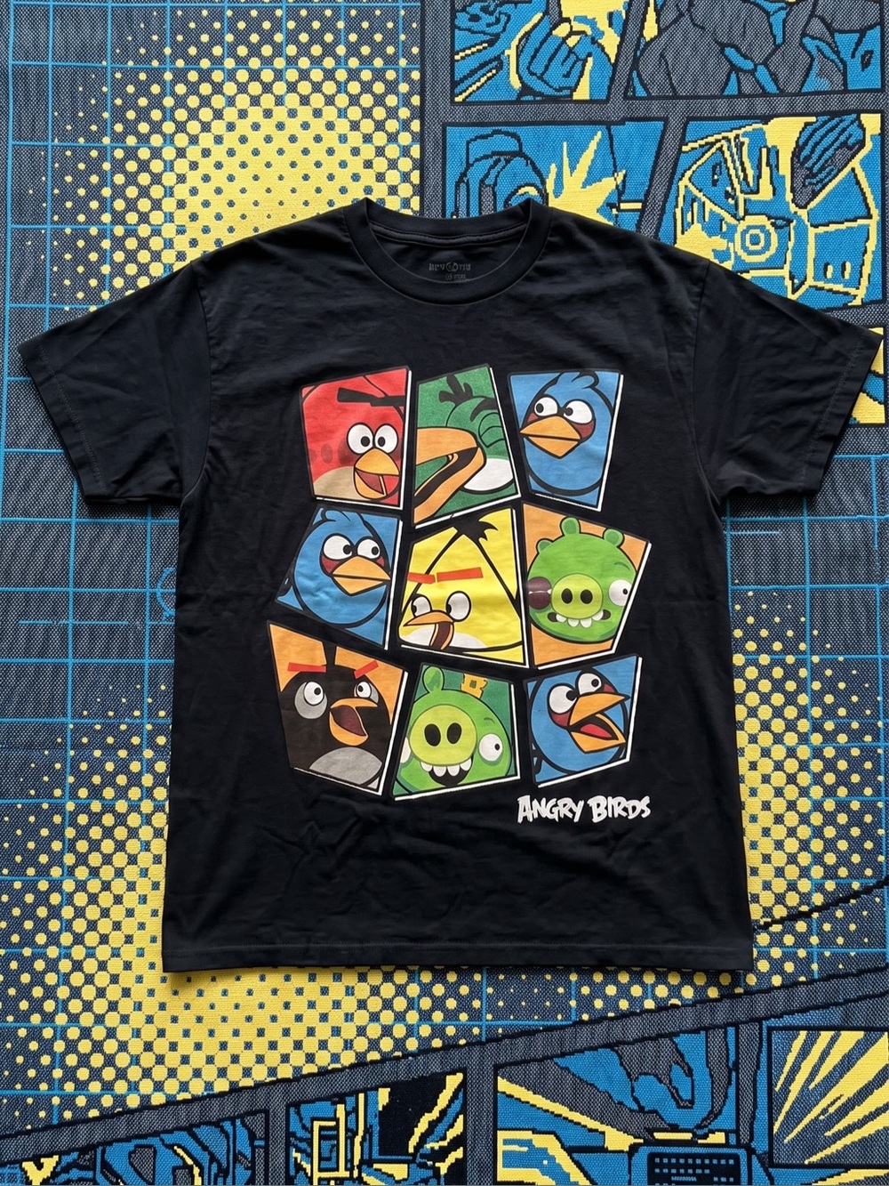 🐦 Angry Birds Character Grid Graphic Tee (Gildan Classic Fit)